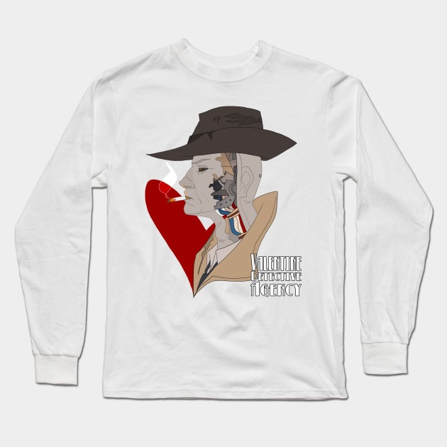 Valentine Detective Agency Long Sleeve T-Shirt by YamiSnuffles